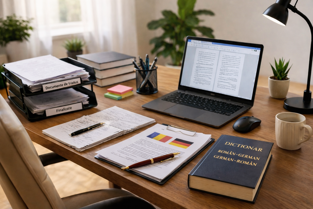 Traduceri română – germană pentru acte și documente