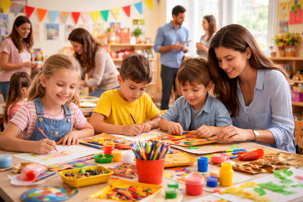 Atelier creativ pentru copii români la München