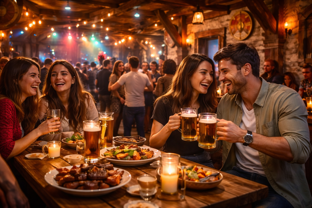 Petrecere la Restaurantul Viking în Berlin