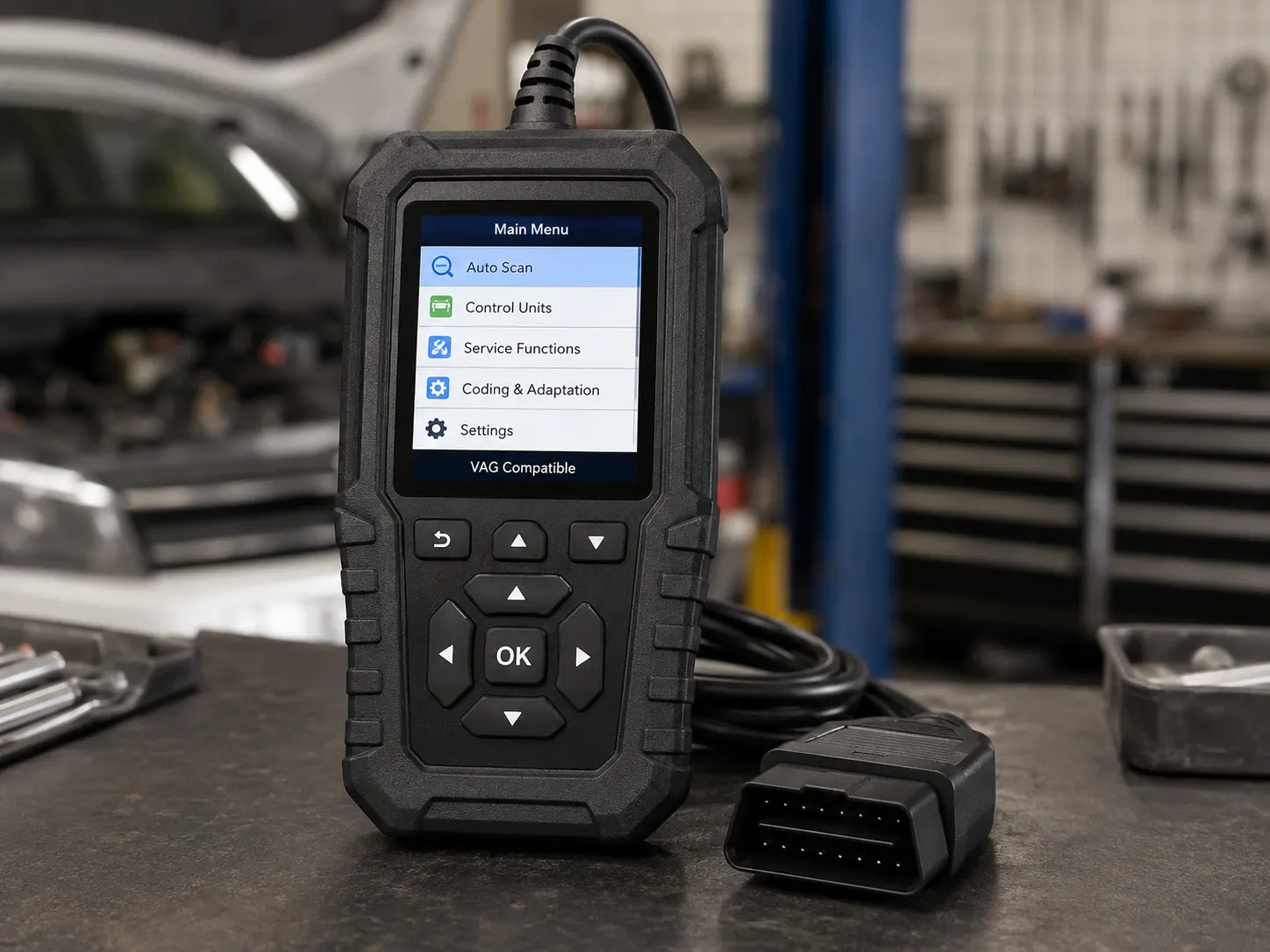 Aparat diagnoză auto OBD2 compatibil VAG